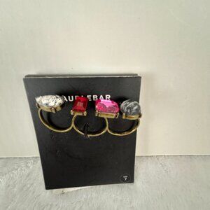 BAUBLEBAR: Triple Ring Antique gold - Size 7 - Adjustable